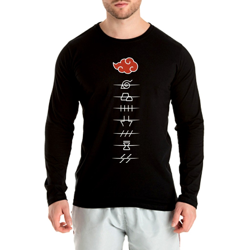 Camiseta Manga Longa Naruto Akatsuki