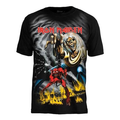 Camiseta Iron Maiden Pre109 The Number Of The Beast Stamp