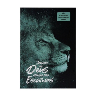 Jornada com Deus Através das Escrituras | Com Abas Adesivas | Leão Azul em Oferta na Shopee