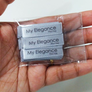 100 Etiquetas de Cetim Personalizadas Para Laços e Tiaras em Oferta na Shopee