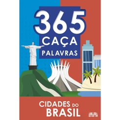 Livro - 365 caça-palavras - Cidades do Brasil - Capa comum - Ativamente