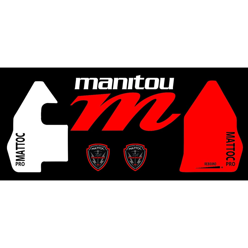 Kit De Adesivos Para Suspensão Manitou Mattoc