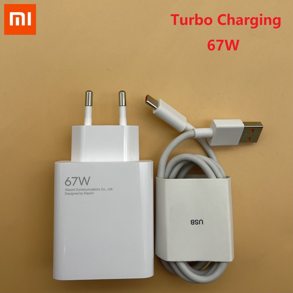 Xiaomi 67W turbo Carregador Rápido Ue QC 4.0 Tipo C Cabo Para Redmi