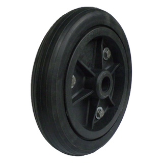 Roda em PP 9" Pneu de Borracha p/ Eixo 3/4", Para Carrinho Armazém, Carga, Lanches - P9F34