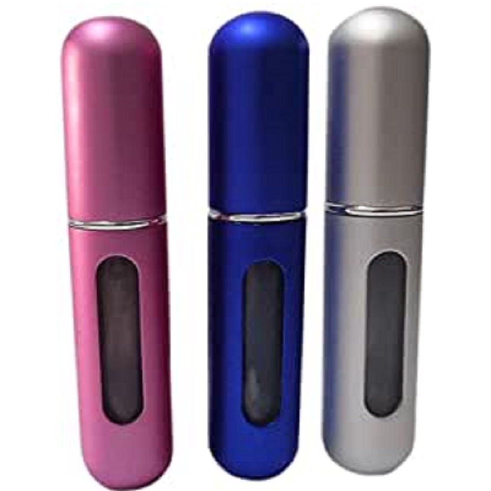 Kit 3 Pcs Frasco Frasquinho Amostra Perfume Viagem Bolso Bolsa Decant Borrifador Spray Mini Refil