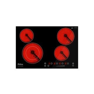 Fogão Cooktop de Philco Elétrico Volcano 4 bocas PCT44VC Preto 220v