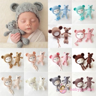 ANB-Bebê Recém-Nascido Menina Menino Fotografia Prop Foto Crochê Malha Urso + Chapéu Brinquedos em Oferta na Shopee