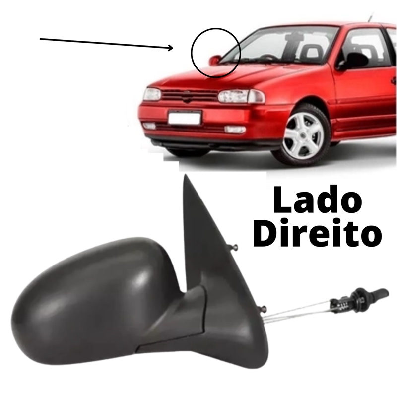 Retrovisor Lado Direito Gol Bola 1995 a 2003 Cofran
