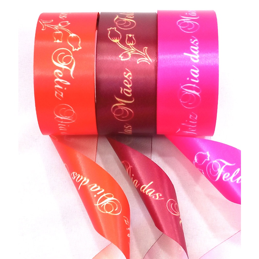 30 METROS DE FITA DIA DAS MÃES 25MM em Oferta na Shopee