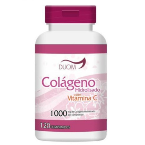 Colágeno Hidrolisado Com Vitamina Duom C 1000mg 120 Cpr