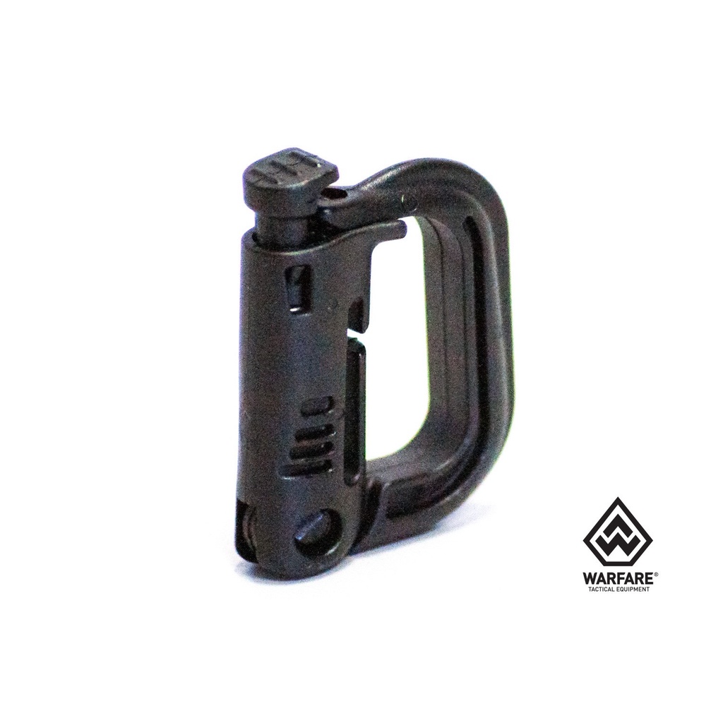 Mosquetão D Para Sistema M.o.l.l.e - Preto