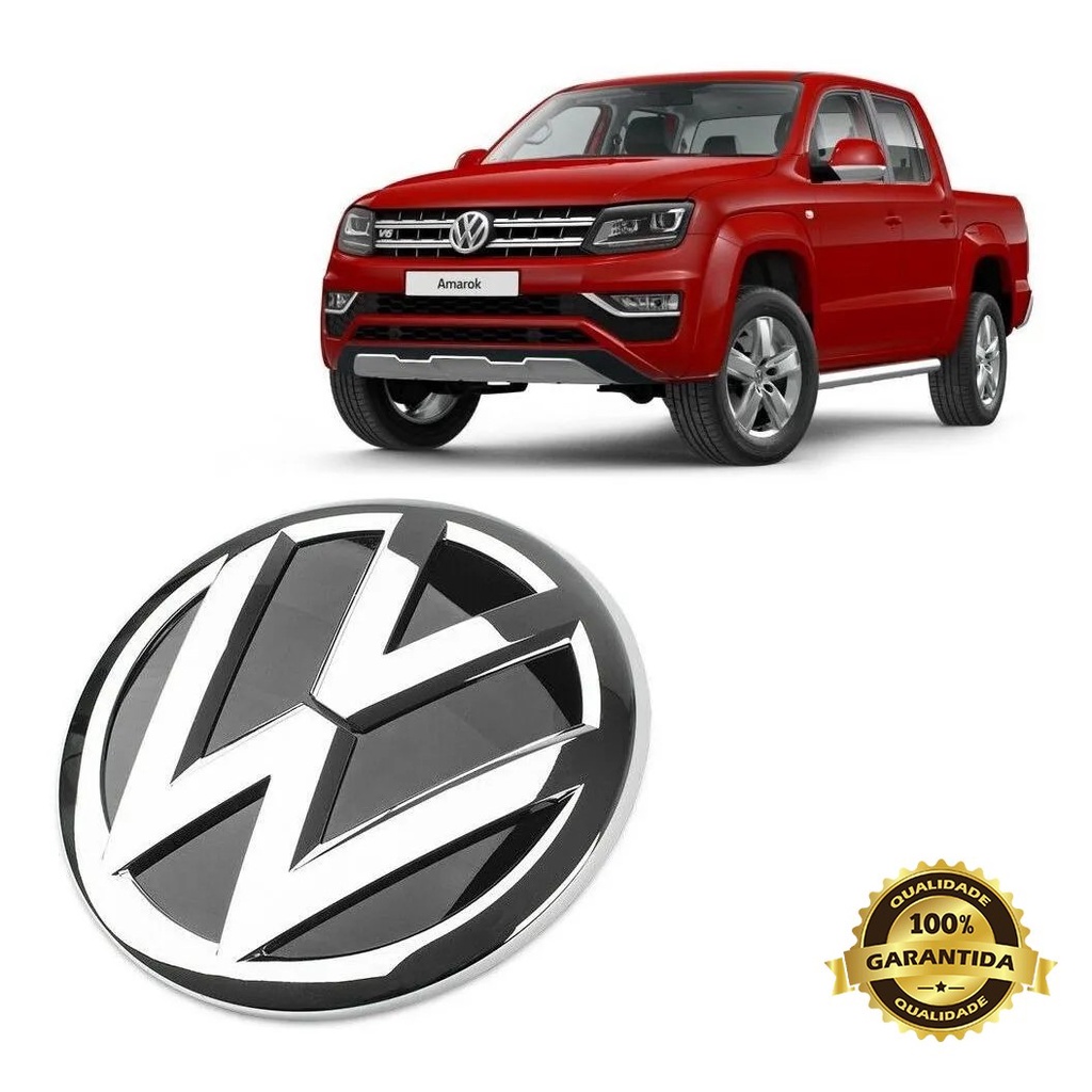 Emblema Grade Dianteira Volkswagen Amarok V6 2017 Até 2020 MOD Original