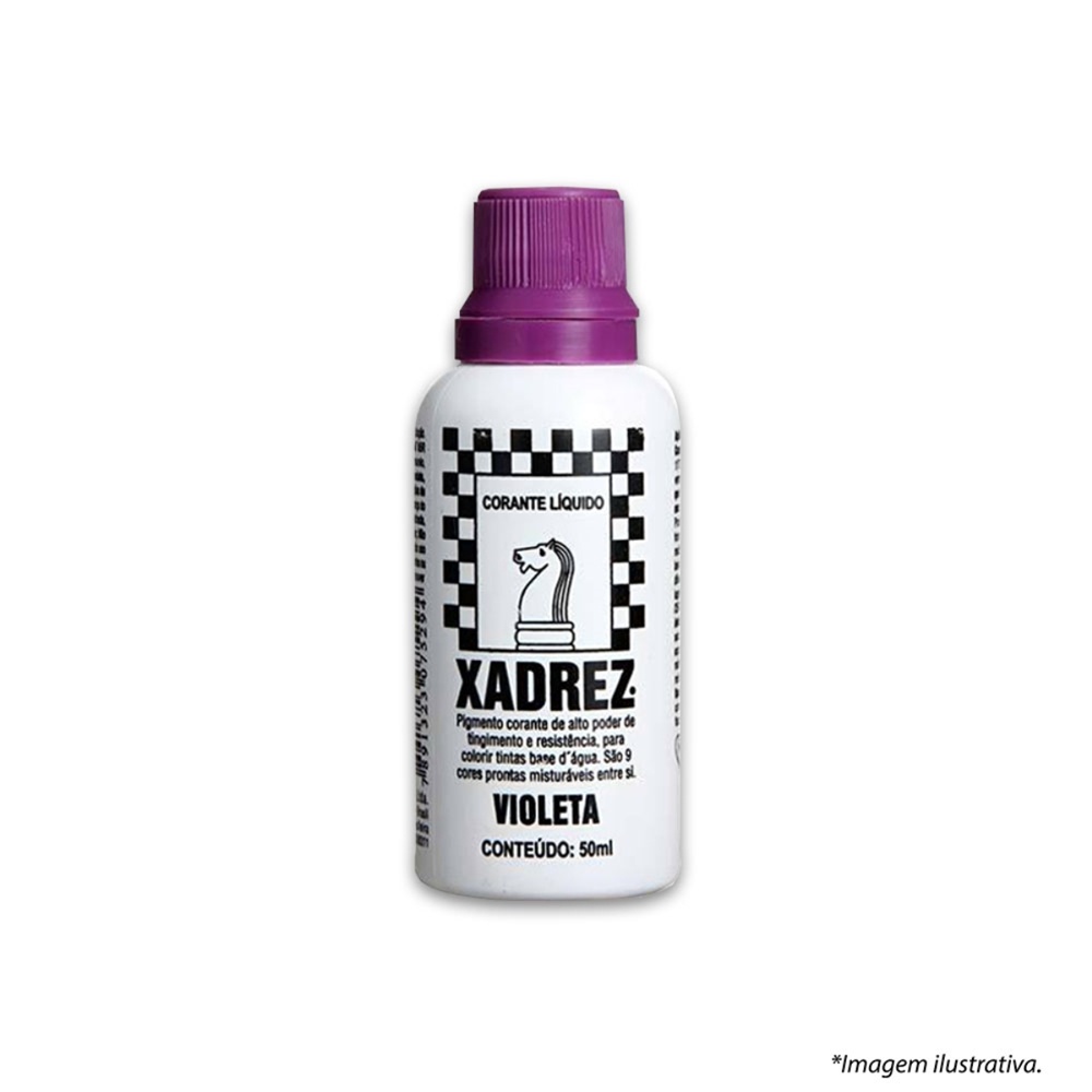 Corante Líquido Xadrez 50 Ml Tinta Alto Tingimento Violeta Sherwin-Willians