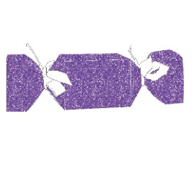 10 Caixa Bombom Caixa Bala Surpresa Doce festa GLITTER ROXO