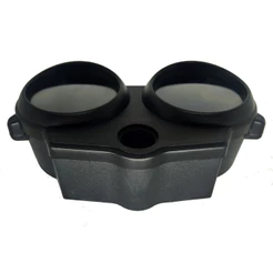 Carcaças Inferior e Superior Painel Moto Honda CG Fan 125 Preta Lente Orbital 2005 2006 2007 2008 2009 2010 2011 2012 13