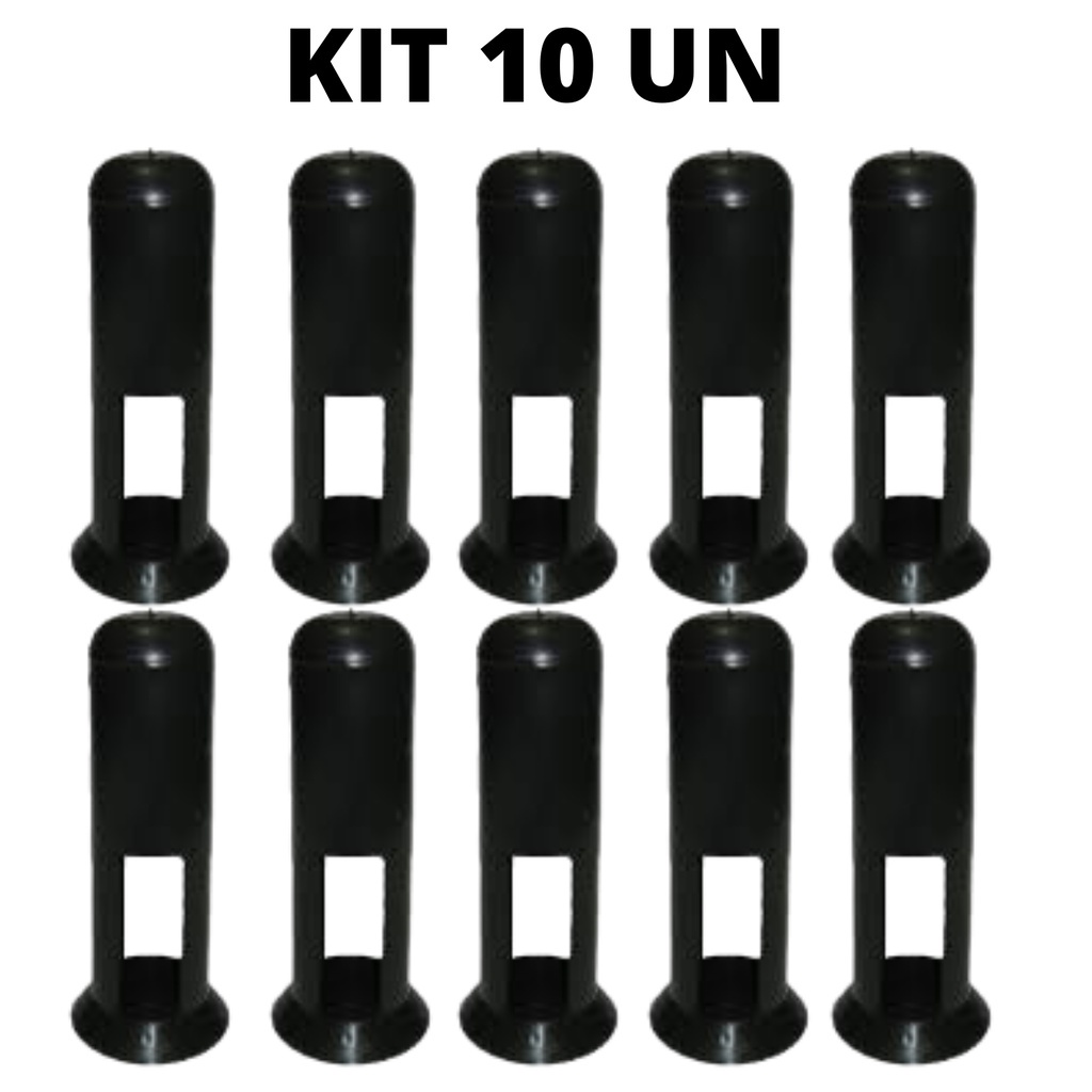CONJUNTO KIT 10 PORTA CANUDOS PLASTICO PRETO BAR RESTAURANTE LANCHONETE BOTECO 29CM (ENVIO IMEDIATO)