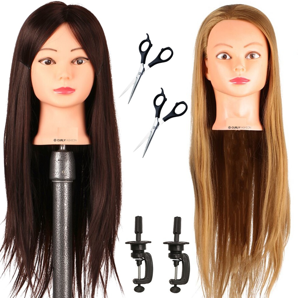 Cabeça Boneca Treino Penteado 100% Sintético Preço Lojista Imperdível