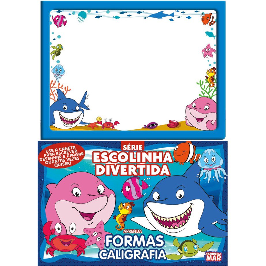 Escolinha Divertida Fundo do Mar - Aprenda Formas e Caligrafia
