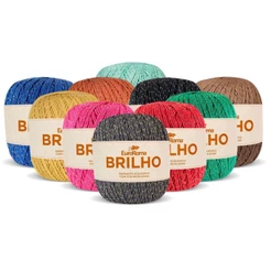 NOVELO BARBANTE EUROROMA BRILHO 4/6 - 400G - 406 mts - UNIDADE