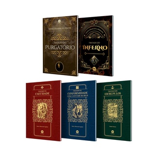 Kit - 5 Tratados Editora Santa Cruz - Tratado da Castidade + Tratado da Conformidade com a Vontade de Deus + Tratado dos Escrúpulos + Tratado do Inferno + Tratado do Purgatório (5 Livros)