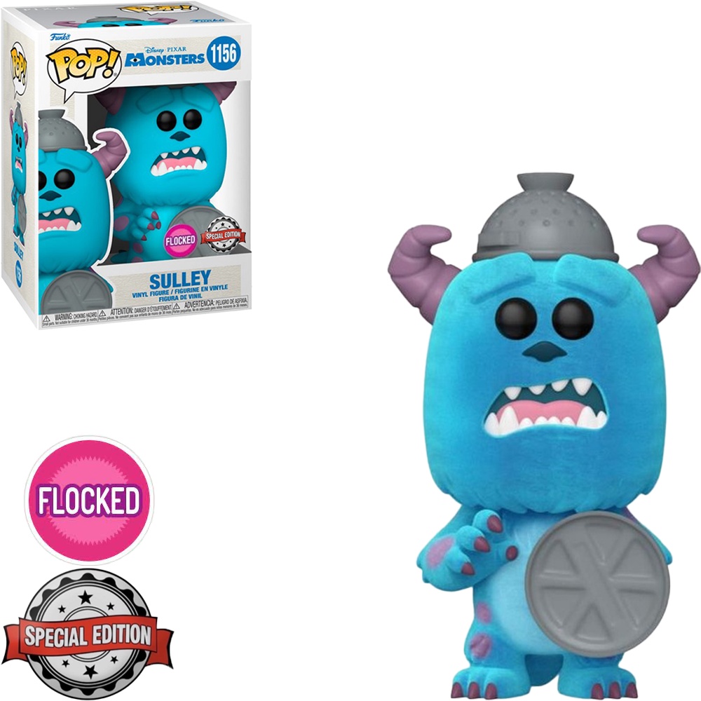 Funko Pop Disney Monster Sa Sulley Flocked Special Edition 1156 Novo Original