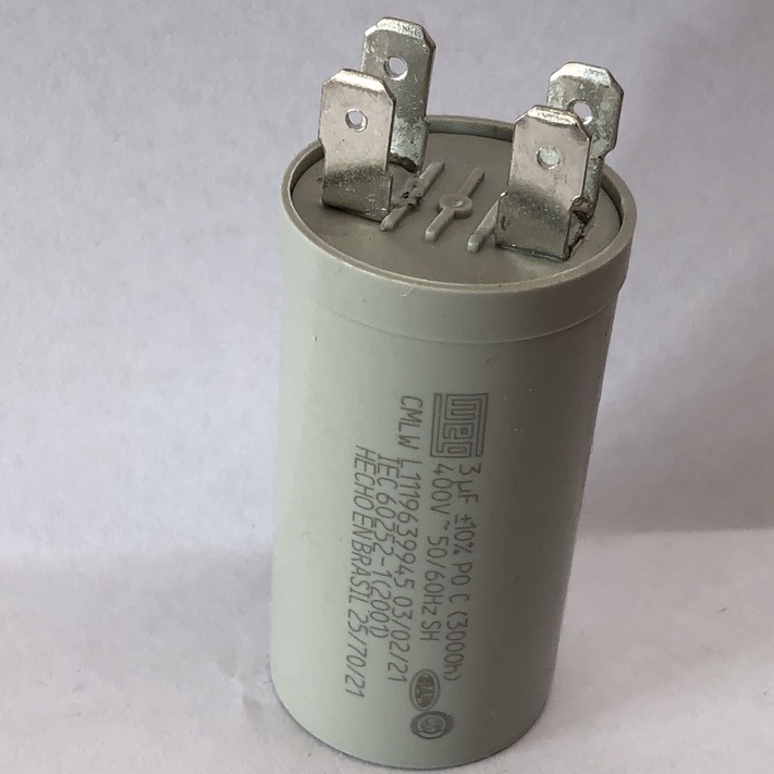 Capacitor 3uf 400v Do Motor Lava Louças Electrolux Le08s Li10b 220v