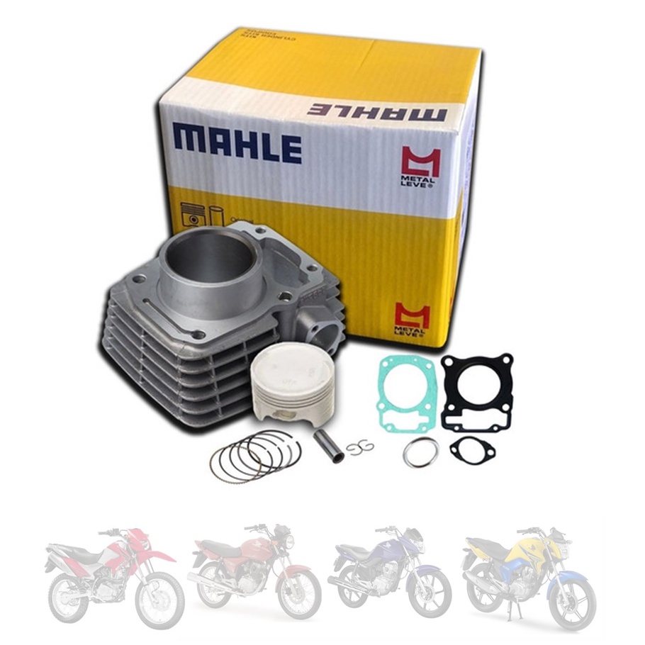 Kit Cilindro Metal Leve Cg Titan Fan Nxr Bros 150 04-15 Pistao Aneis Pino Trava 2004 2005 2006 2007 2008 2009 2010 2011 2012 2013 2014 2015 - Spare Parts and Accessories for Vehicles