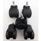 RODIZIO PARA CADEIRA DE ESCRITÓRIO RODA DE NYLON KIT S90 A MF ATÉ 160 KGS
