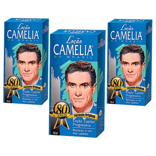Promoção Kit C/3 Loção Capilar Progressiva Camélia do Brasil Masculina 150ml