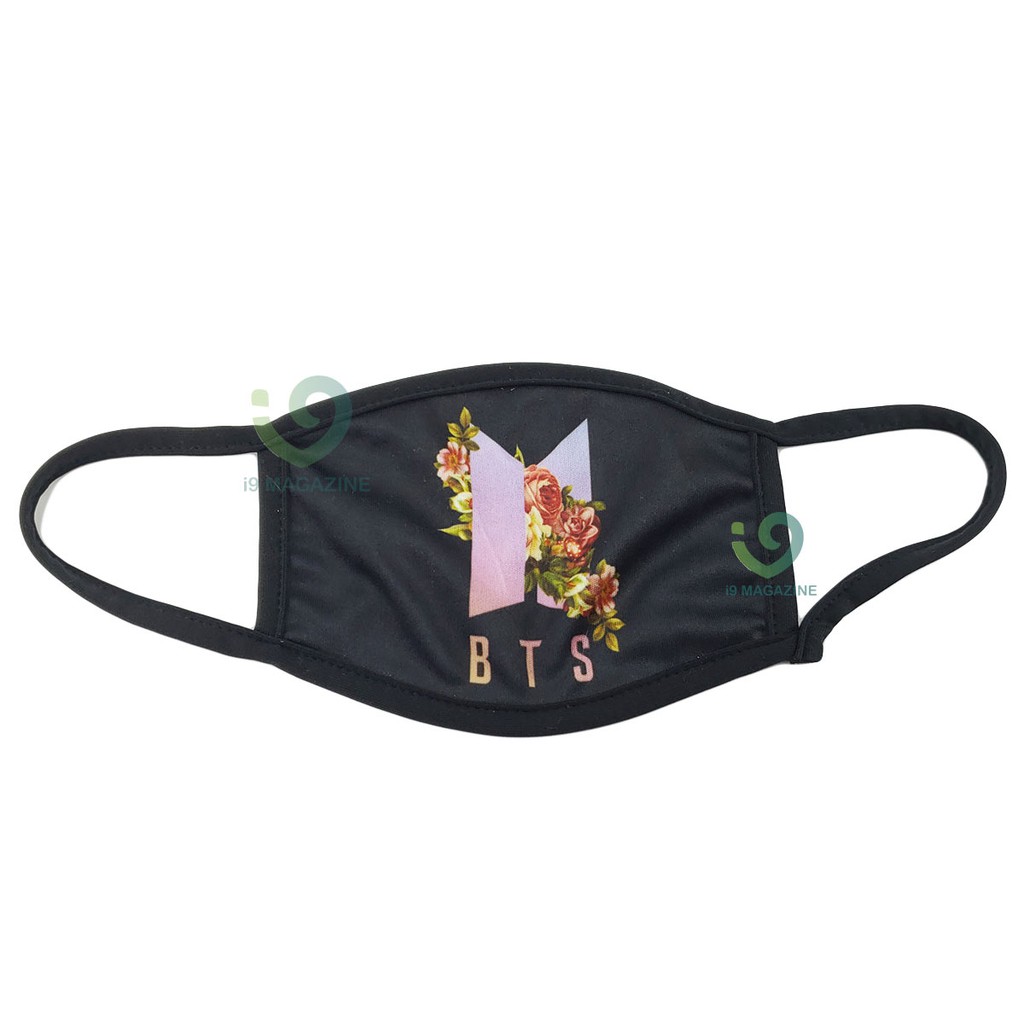 Mascara Kpop Preta BTS BT21 Bts Kpop panda Koreana máscara Shopee
