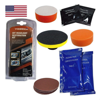 Kit Automotivo Limpa Farol Visbella Americano Automotivo Restauração de Farol em Oferta na Shopee