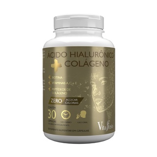 Acido Hialurônico + Colágeno + Vitaminas A E C + Biotina Para Pele, Cabelo e Unha