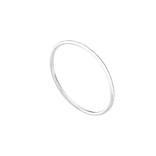 Anel de Prata 925 Legítima Fio Liso Feminino Aliança Delicado