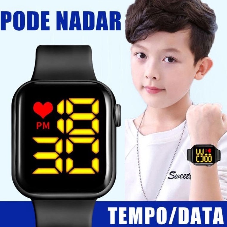 Relógio Infantil Digital Esportivo Natação Tipo SmartWatch Digital aprova D água em Oferta na Shopee