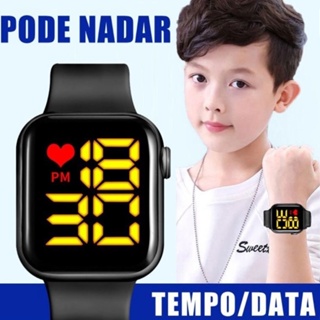 Relógio Infantil Digital Esportivo Natação Tipo SmartWatch Digital aprova D água em Oferta na Shopee
