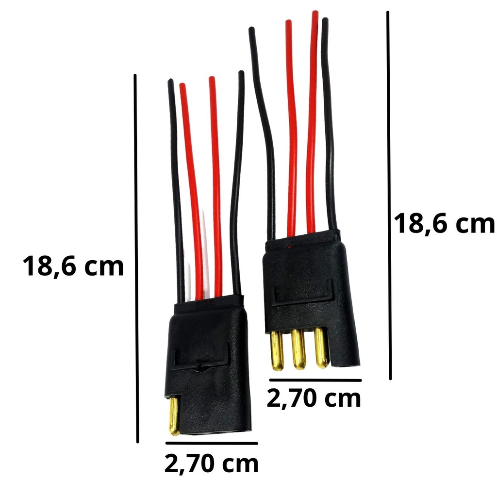 Detalhes do Conector 4 Vias Com Fio 2,5 Mm Chicote Plug Para Caixa Par Home Theater Emborrachado Preto Reforçado Macho E Fêmea