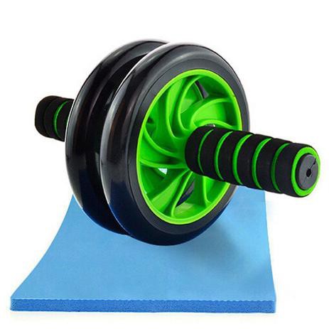 Roda Abdominal Ab Wheel Exercício Abdominal Lombar Crossfit + Tapete
