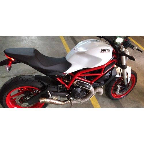 Escapamento Esportivo Ducati Monster 797 Ponteira Megafone Inox HP Racing