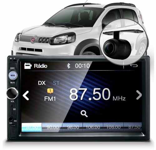 Central Multimídia Mp5 Novo Uno Câmera Espelhamento Android
