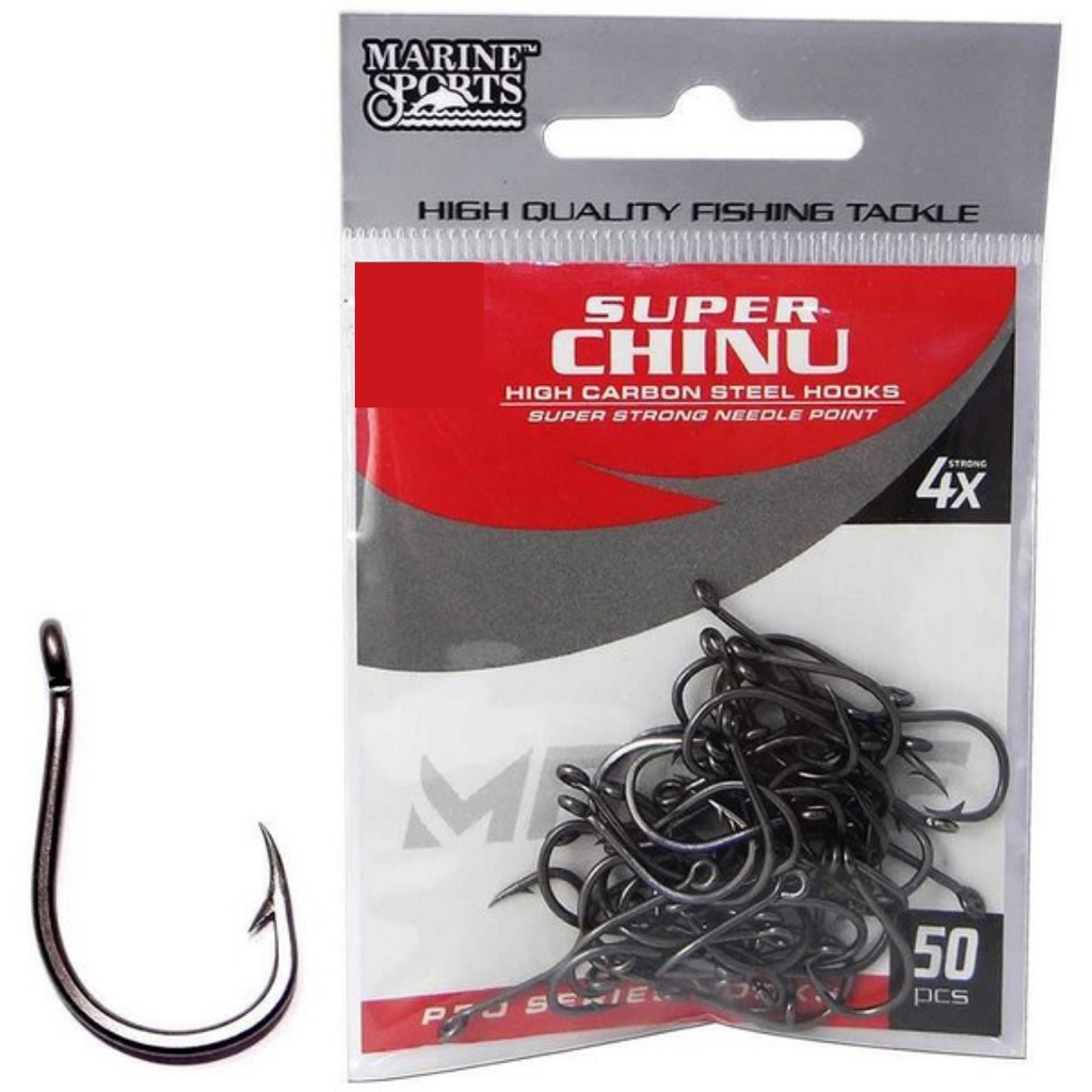 ANZOL Para Pesca SUPER CHINU Marine Sports AÇO CARBONO