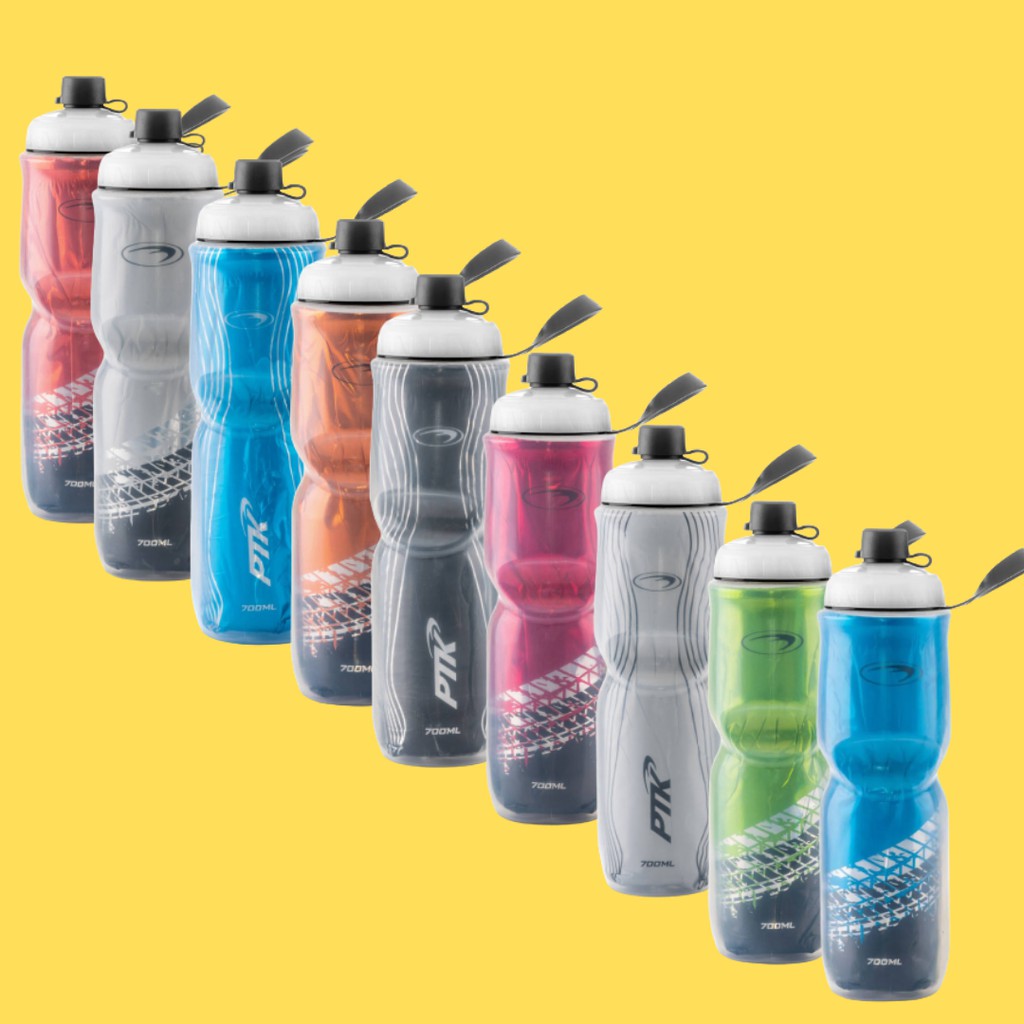 Garrafinha De Agua Squeeze Caramanhola Térmica Bike Bicicleta PTK ...