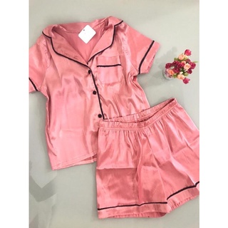 Pijama Baby Doll Americano Feminino / Blogueirinha - pijama de Cetim.