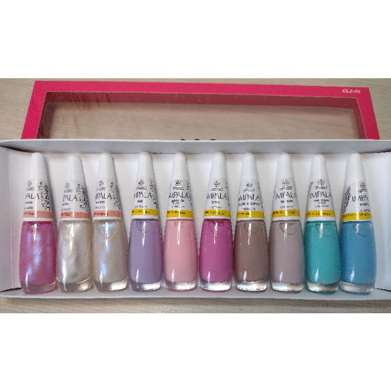 kit com 10 esmaltes Impala os mais vendidos