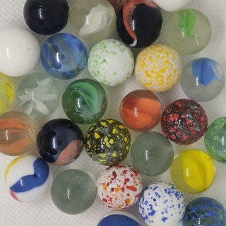 Bolinha De Gude Vidro Sortida 50 Unidades 16mm Bila Fubeca Burca Brinquedo Infantil Decoração Vasos Aquário