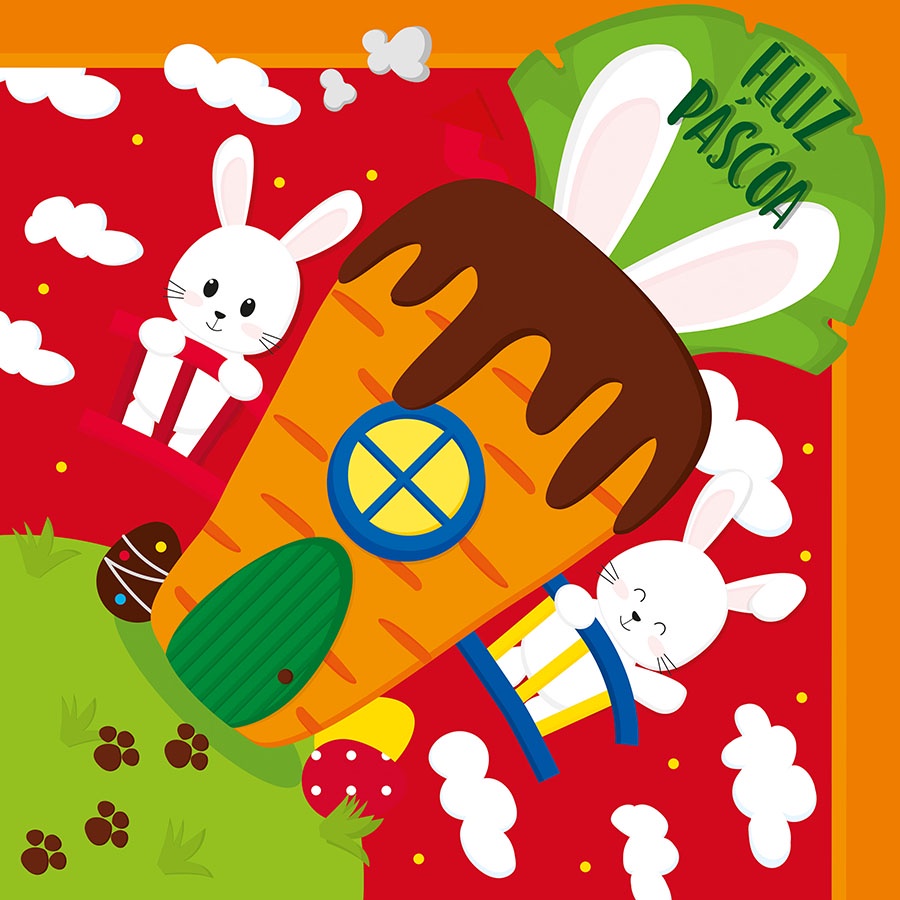 Saco Express Casa Cenoura Vermelho-5uni Cromus Rizzo em Oferta na Shopee