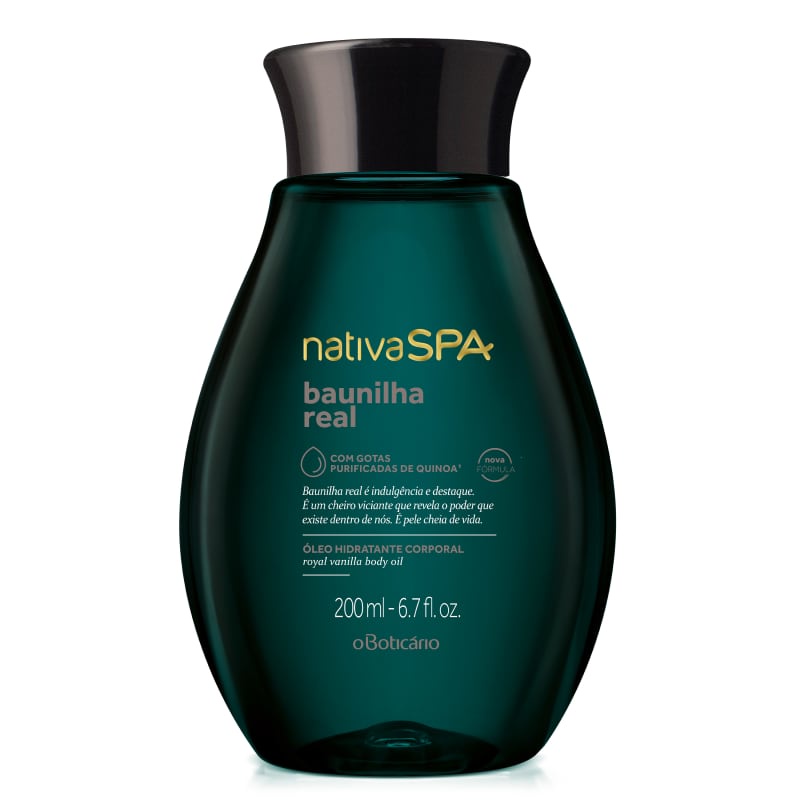 Óleo Desodorante Hidratante Corporal Nativa SPA Baunilha Real 200ml ...