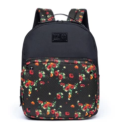 Mochila Cavalera Flower Moda Feminina Fashion Moderna Preta