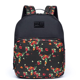 Mochila Cavalera Flower Moda Feminina Fashion Moderna Preta