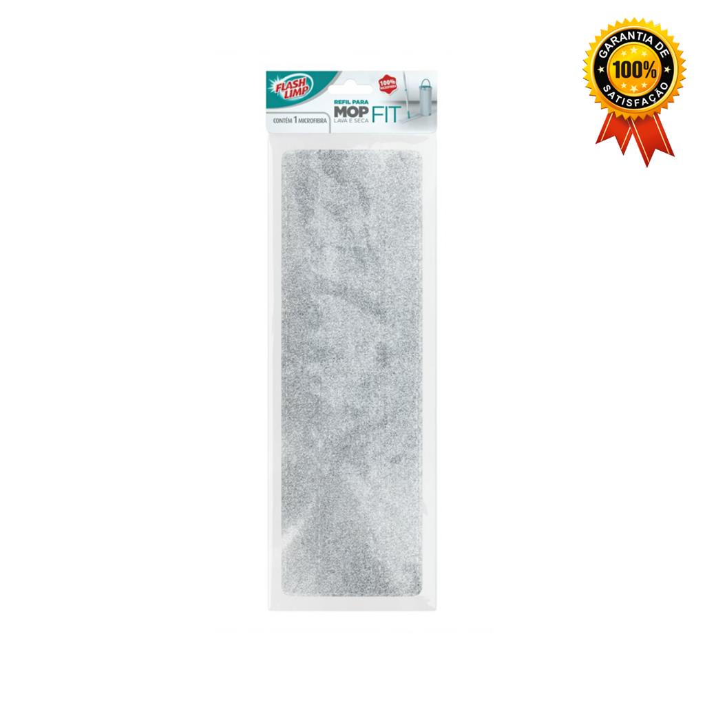 Refil microfibra para Mop Lava e Seca FIT, RMOP6088, Flash Limp