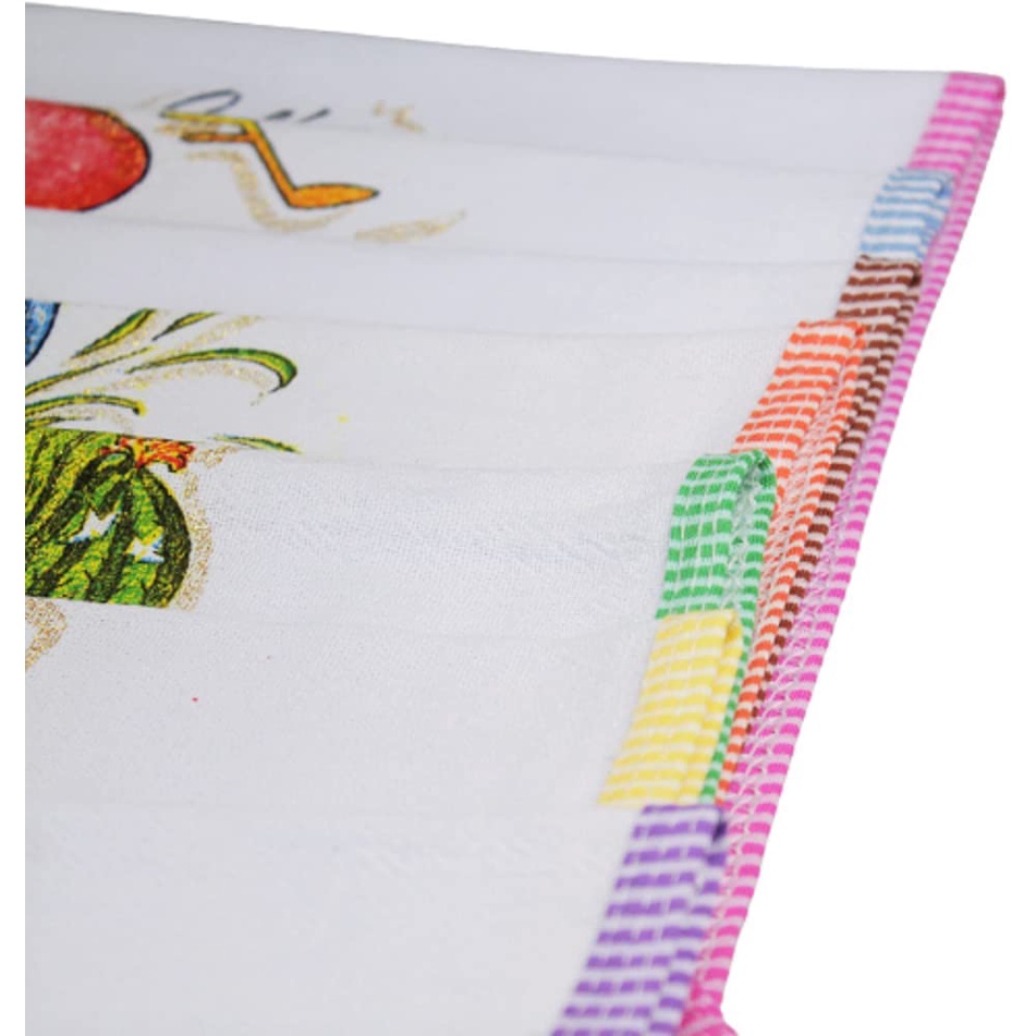 Pano de Prato Pé de Galinha Viés Kit 30 Panos Grande 70X 43cm Atacado Revenda Envio Imediato em Oferta na Shopee